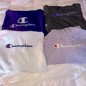 Champion hoodies